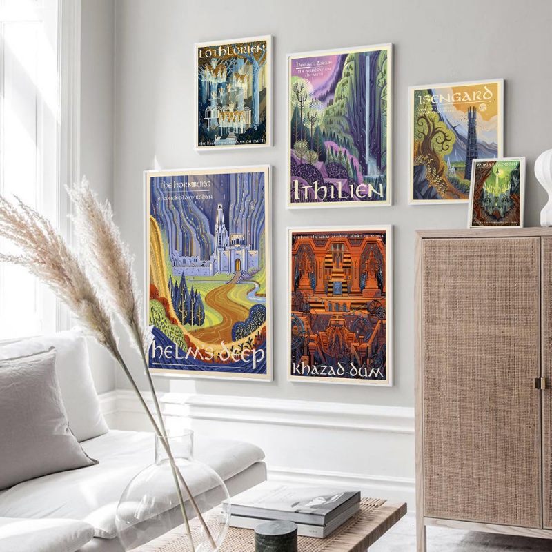 Ring Art Poster Wall Retro Tra - Star Map Poster incelemesi ve fiyatı
