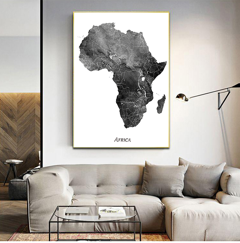 Africa map posters and prints  - Star Map Poster incelemesi ve fiyatı