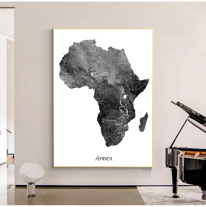 Africa map posters and prints  - Star Map Poster incelemesi ve fiyatı