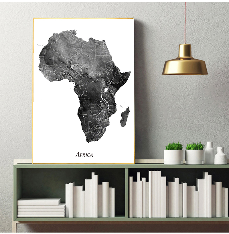 Africa map posters and prints  - Star Map Poster incelemesi ve fiyatı