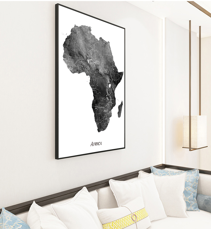 Africa map posters and prints  - Star Map Poster incelemesi ve fiyatı