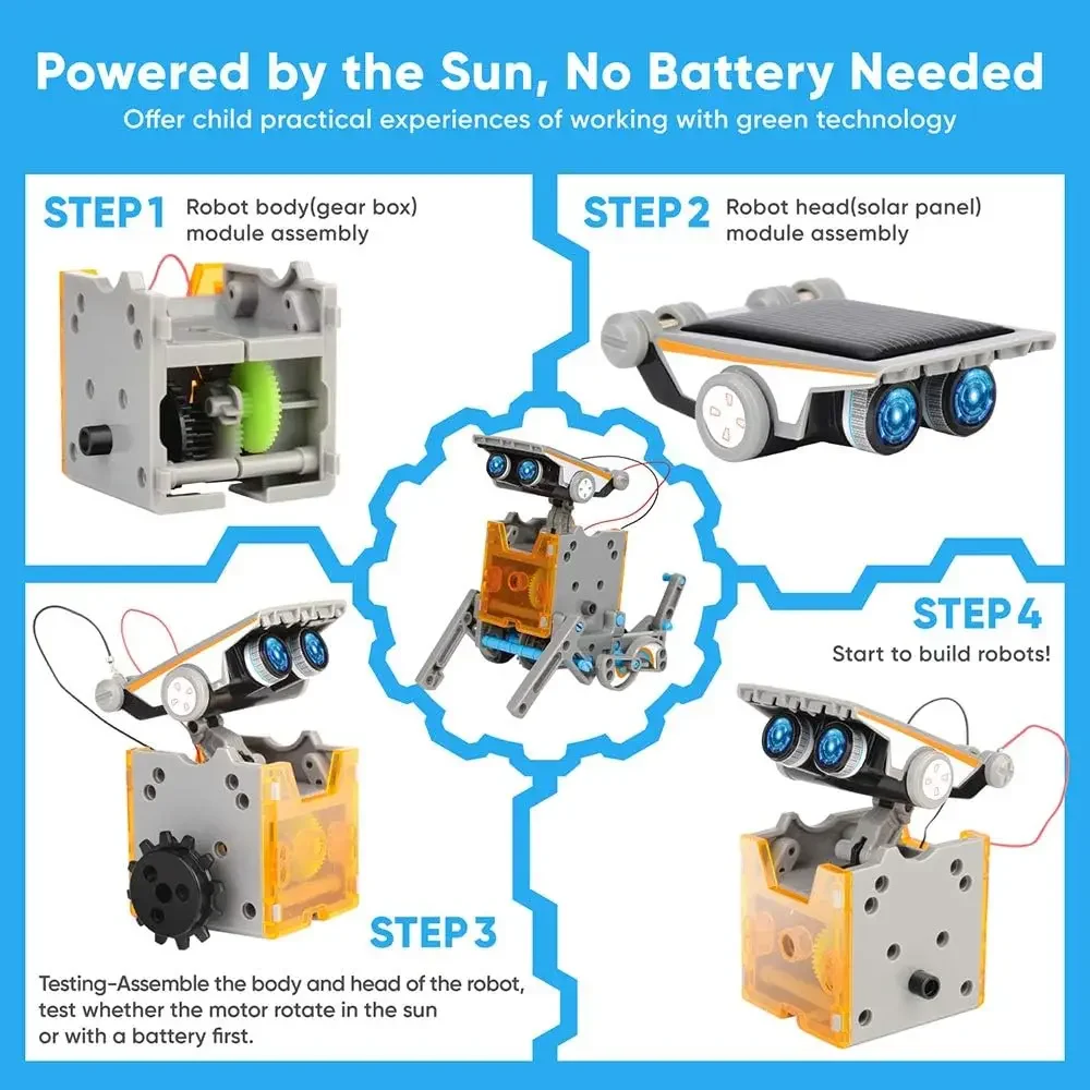 13-in-1 Education Solar Robot  - Science Project Robot incelemesi ve fiyatı