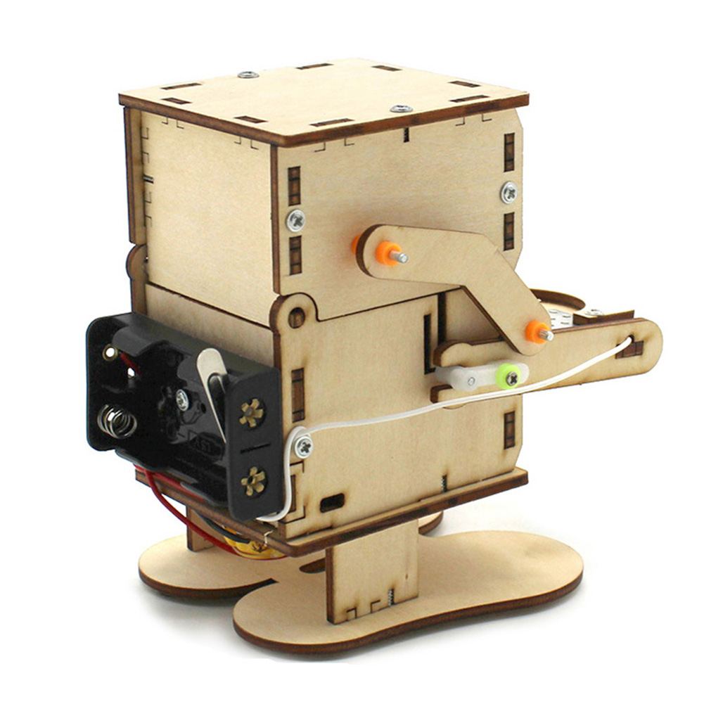 Wooden Assemble DIY Robot Eati - Science Project Robot incelemesi ve fiyatı