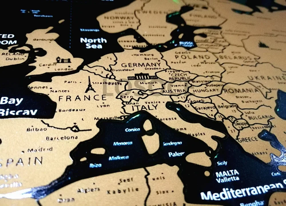 New Deluxe Travel Scratch Worl - Star Map Poster incelemesi ve fiyatı