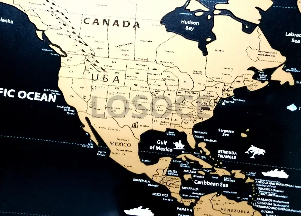 New Deluxe Travel Scratch Worl - Star Map Poster incelemesi ve fiyatı