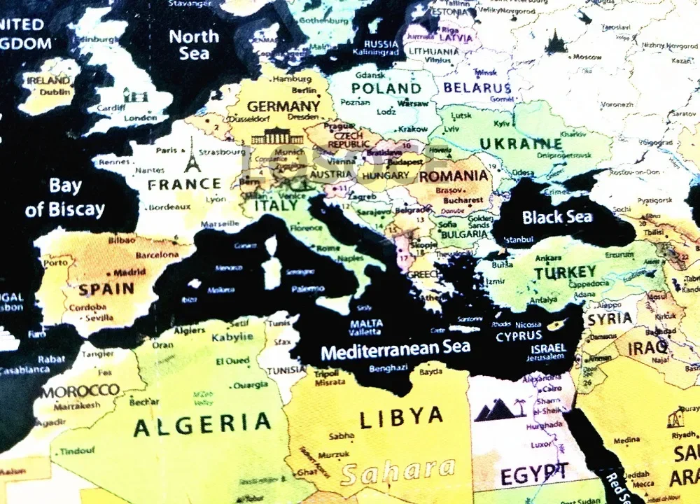 New Deluxe Travel Scratch Worl - Star Map Poster incelemesi ve fiyatı