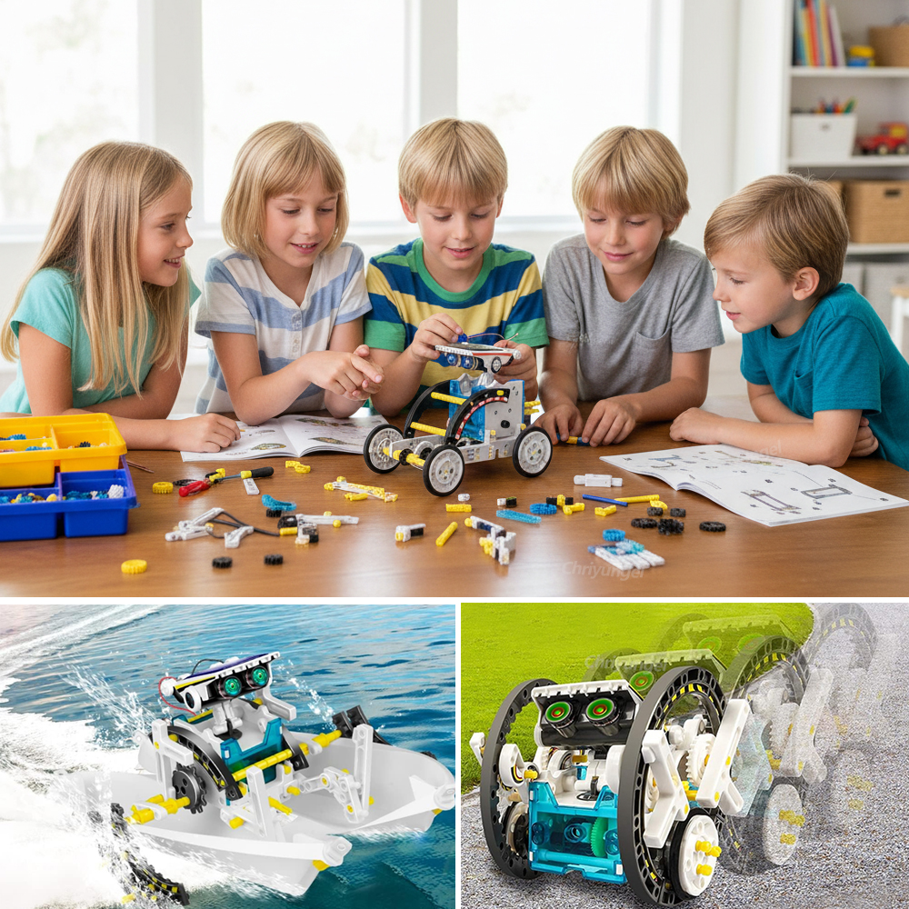 13-in-1 Solar Robot Kits DIY B - Science Project Robot incelemesi ve fiyatı
