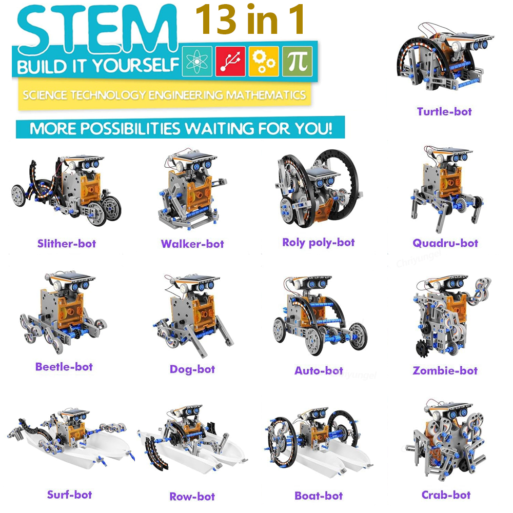 13-in-1 Solar Robot Kits DIY B - Science Project Robot incelemesi ve fiyatı