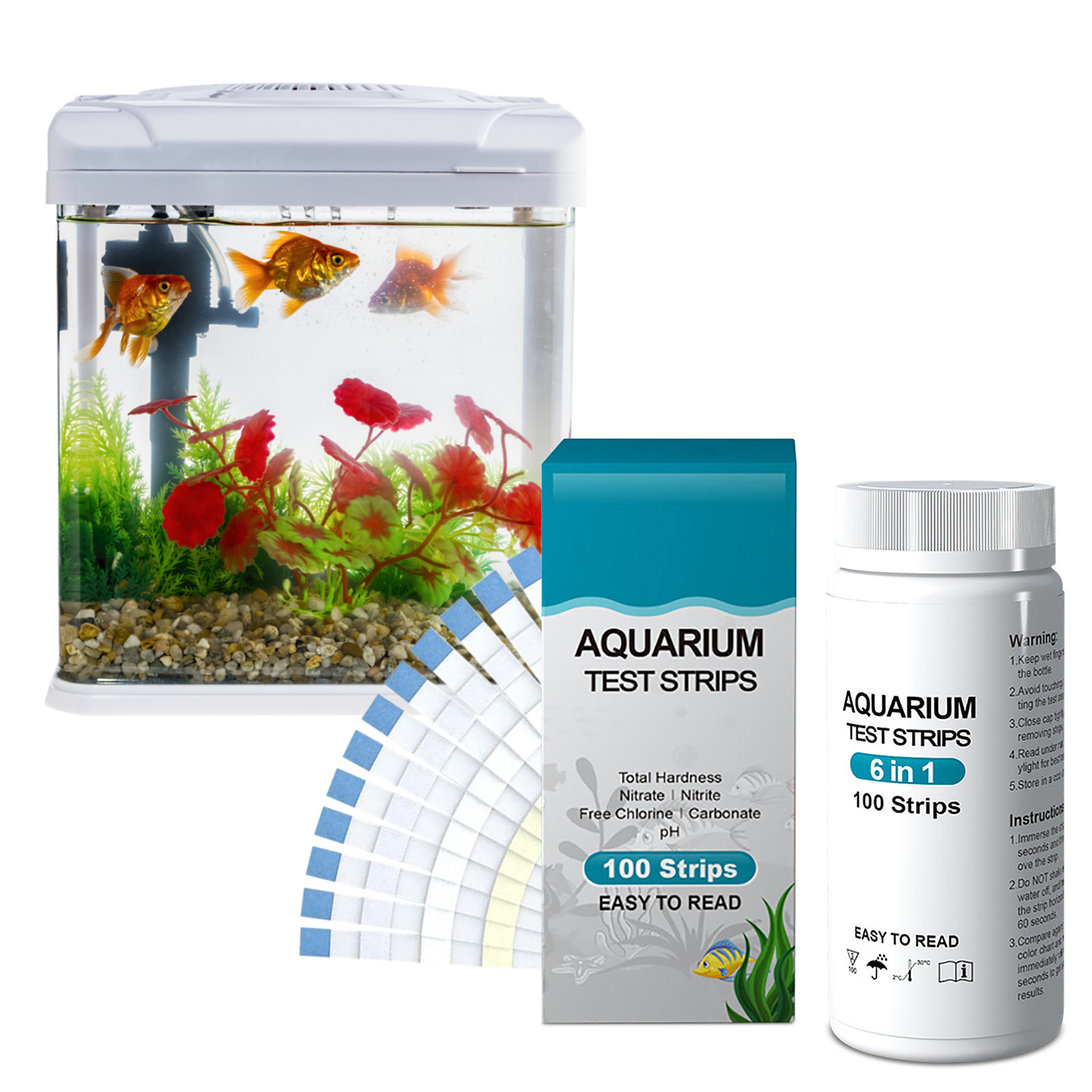 100pcs 6-in-1 Water Quality Te - Ph Strip Test incelemesi ve fiyatı