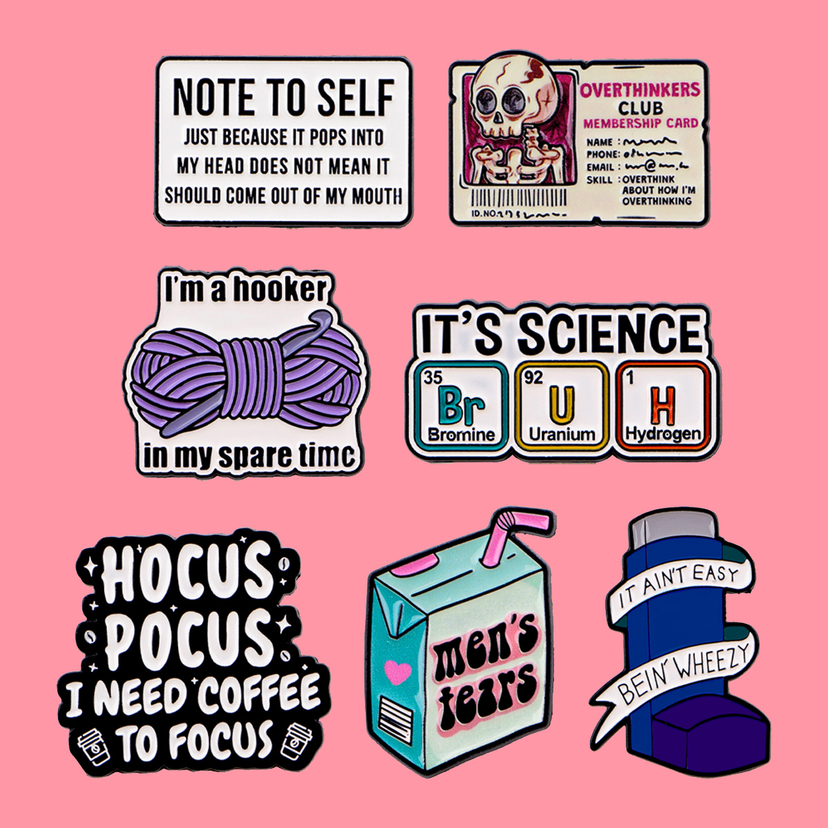 Funny Cartoon Quotes Enamel Pi - Science Bob incelemesi ve fiyatı