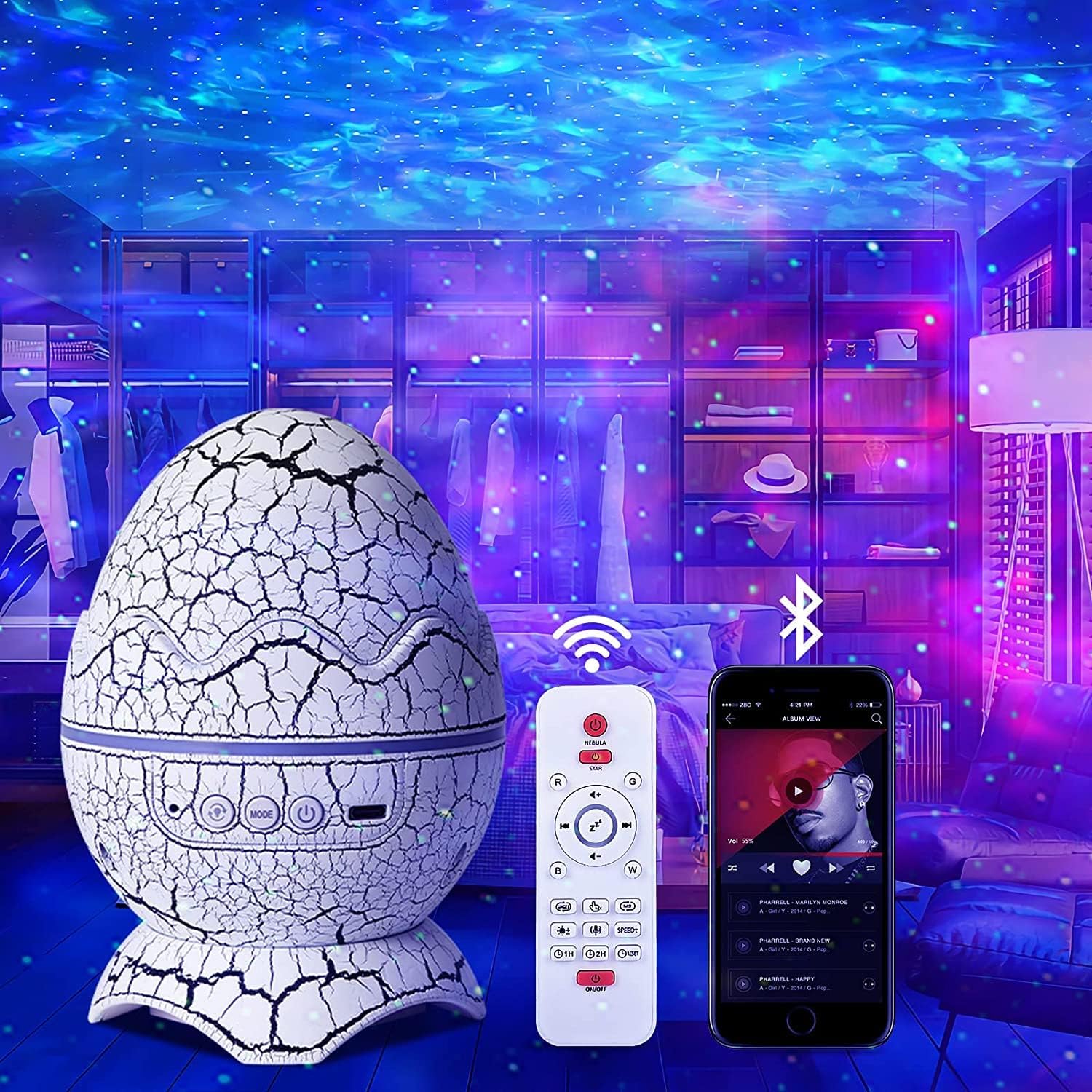 Dinosaur Egg Galaxy Projector  - Planetarium Projector Home incelemesi ve fiyatı