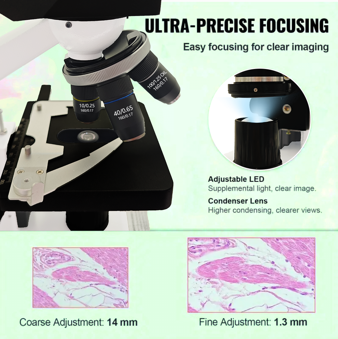 40X-2500X Professional Binocul - Microscope Compound 40X incelemesi ve fiyatı