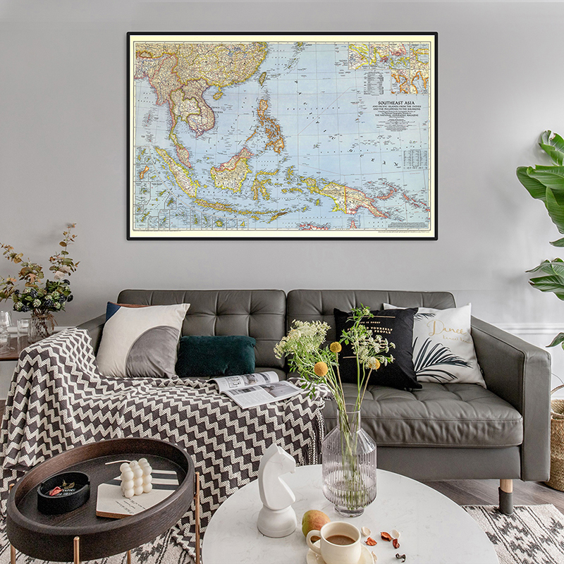 A2 Size World Map Detailed Sou - Star Map Poster incelemesi ve fiyatı