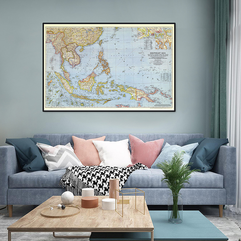 A2 Size World Map Detailed Sou - Star Map Poster incelemesi ve fiyatı