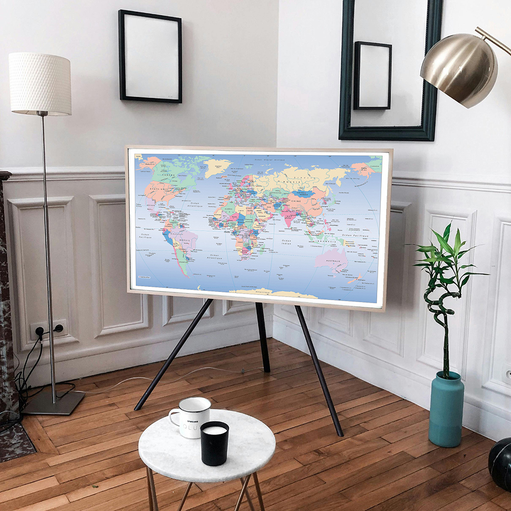 Unframed World Map French Lang - Star Map Poster incelemesi ve fiyatı