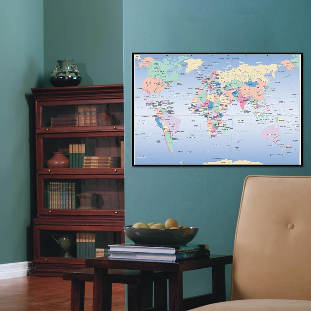 Unframed World Map French Lang - Star Map Poster incelemesi ve fiyatı