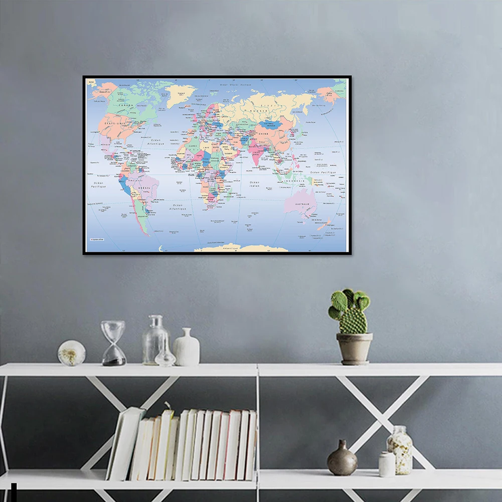 Unframed World Map French Lang - Star Map Poster incelemesi ve fiyatı