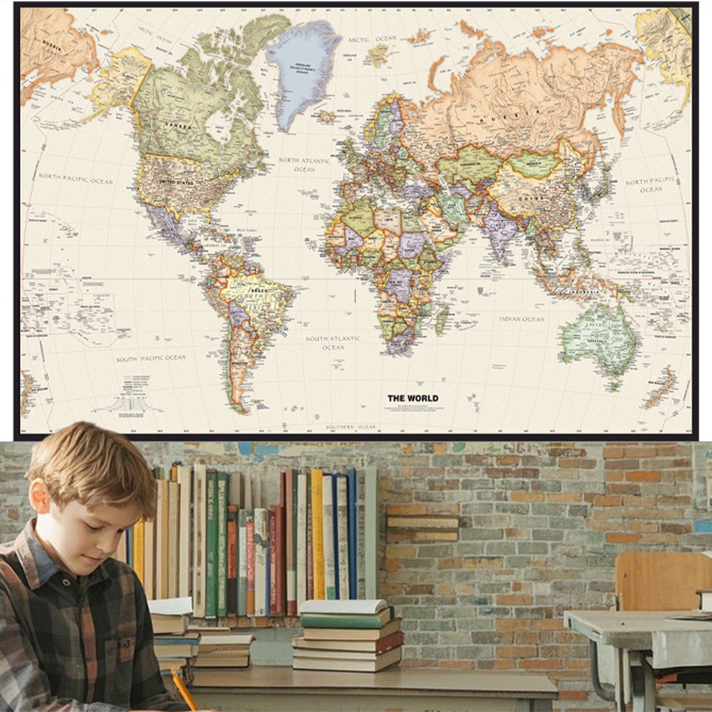 127x81cm/50x32inch Vintage Wor - Star Map Poster incelemesi ve fiyatı
