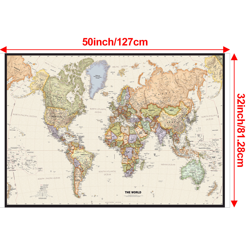 127x81cm/50x32inch Vintage Wor - Star Map Poster incelemesi ve fiyatı