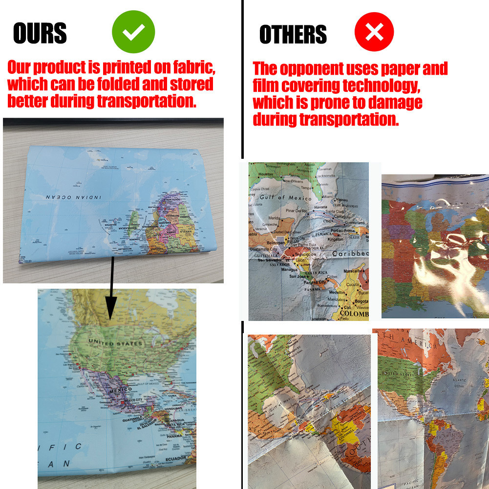 The World Map with National Fl - Star Map Poster incelemesi ve fiyatı