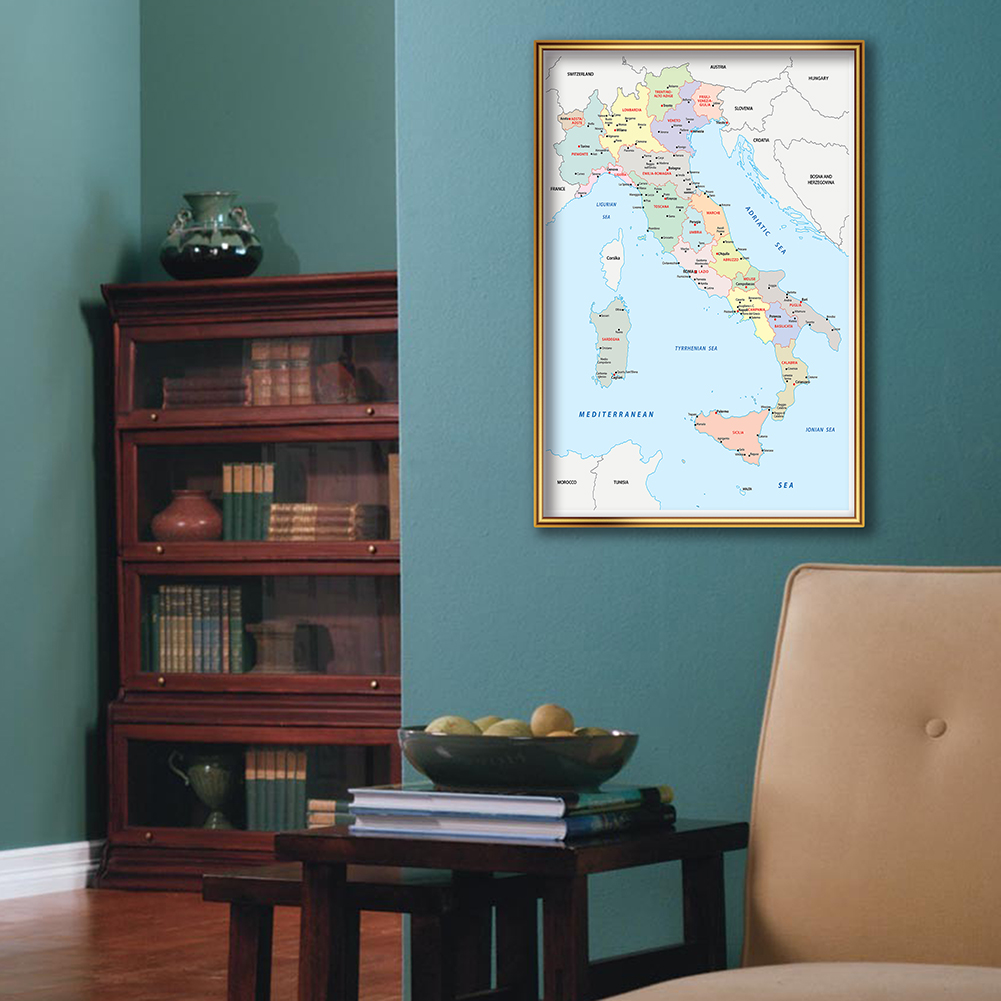 42*59cm In Italian Political M - Star Map Poster incelemesi ve fiyatı