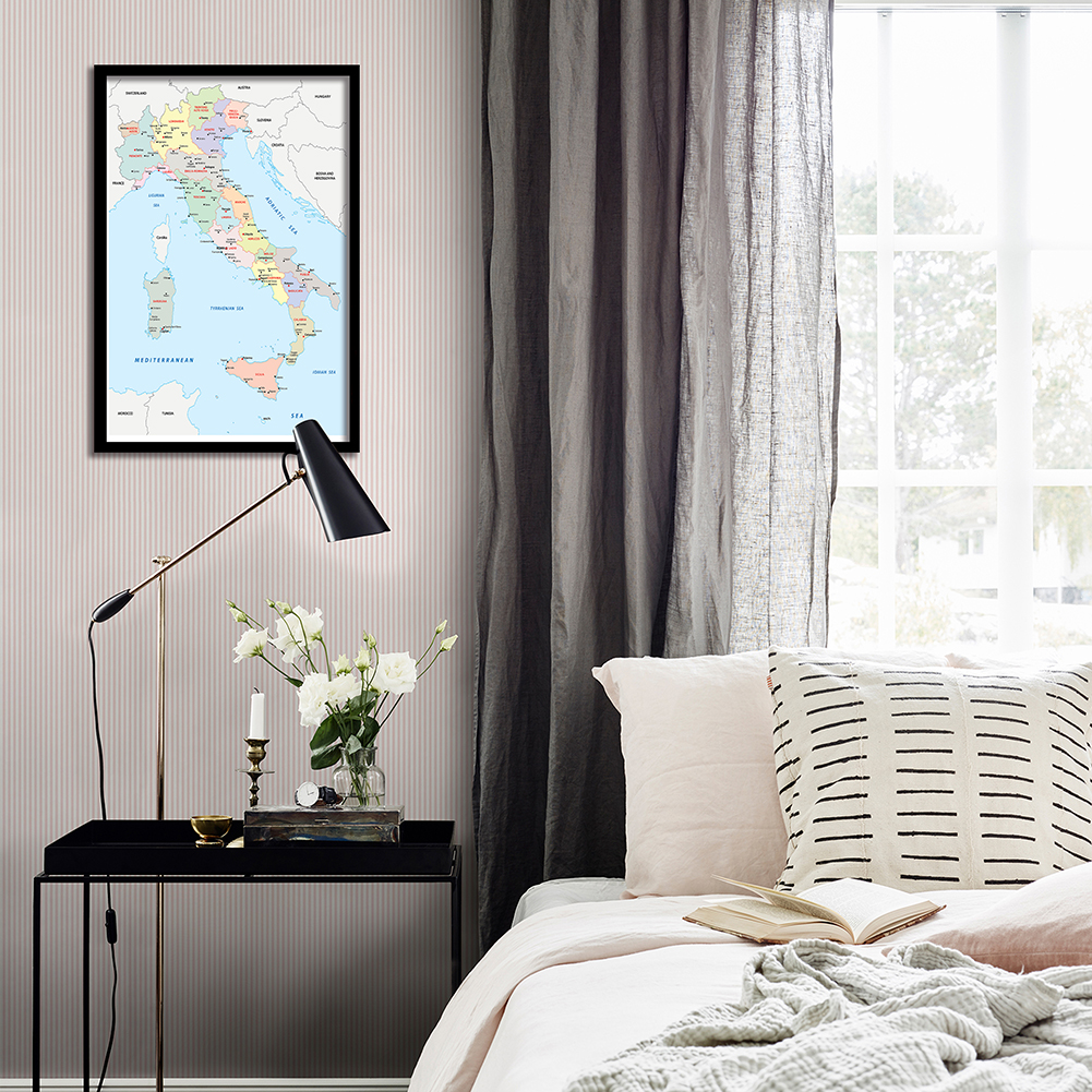42*59cm In Italian Political M - Star Map Poster incelemesi ve fiyatı