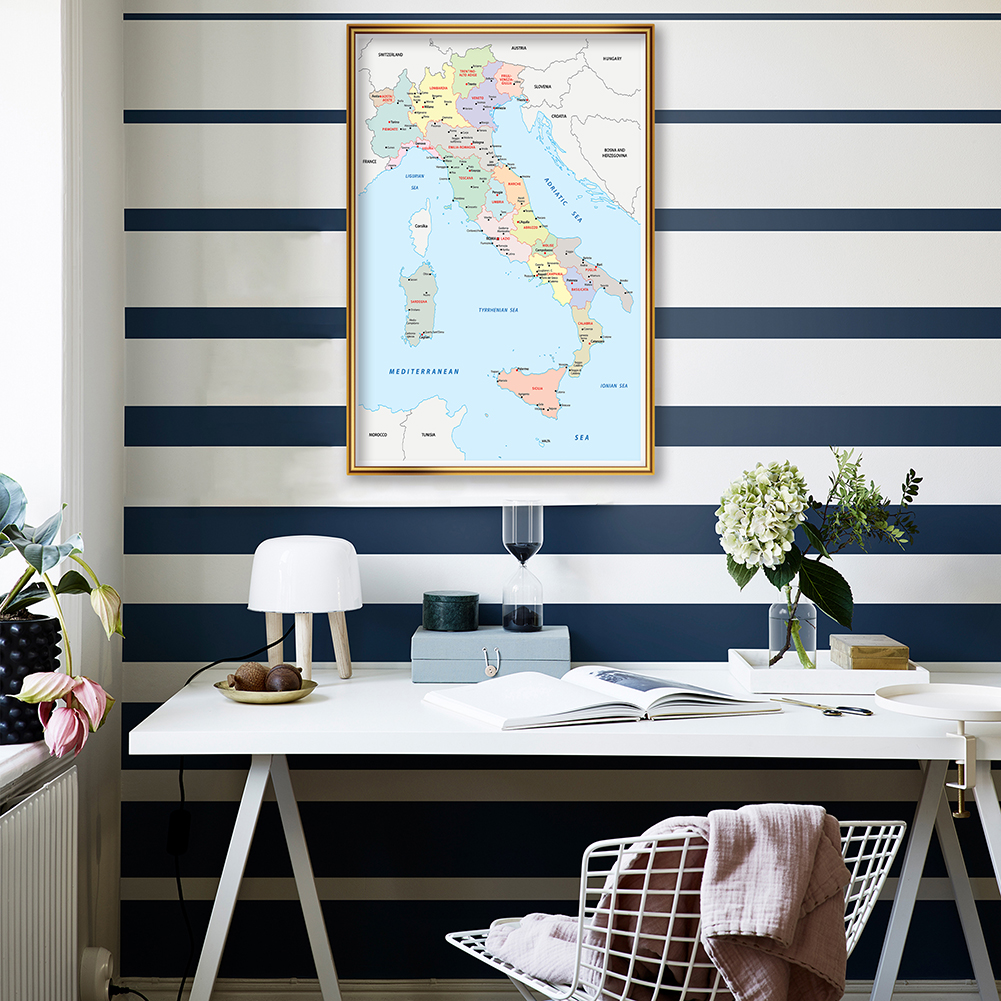 42*59cm In Italian Political M - Star Map Poster incelemesi ve fiyatı