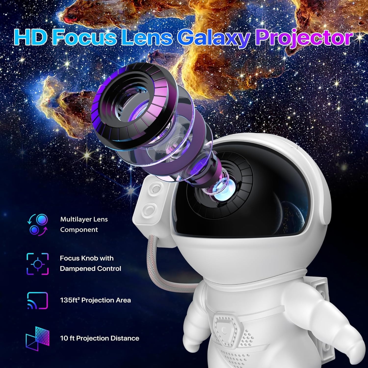 Astronaut Starry Sky Projector - Planetarium Projector Home incelemesi ve fiyatı