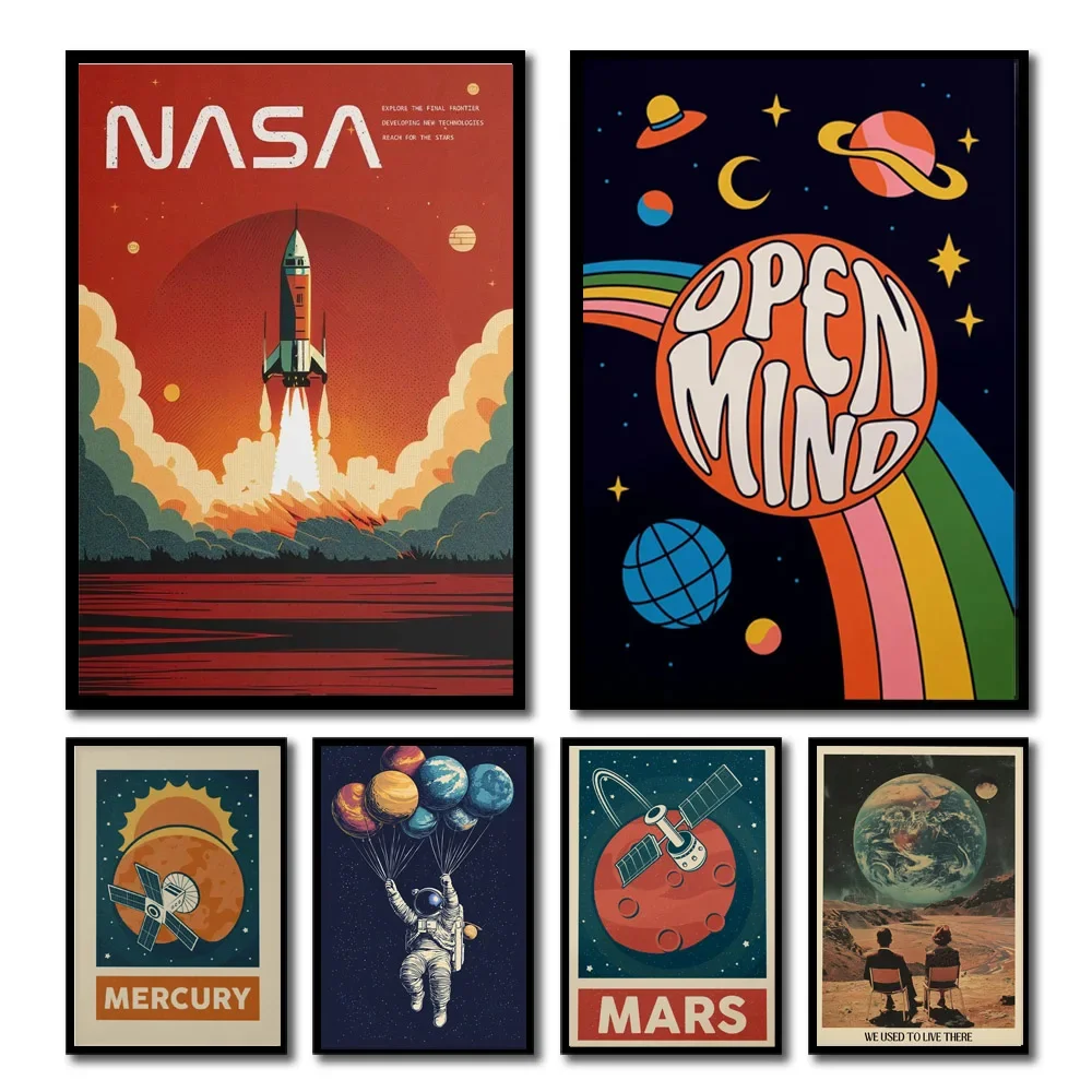 1pc Retro Solar System Planet  - Star Map Poster incelemesi ve fiyatı
