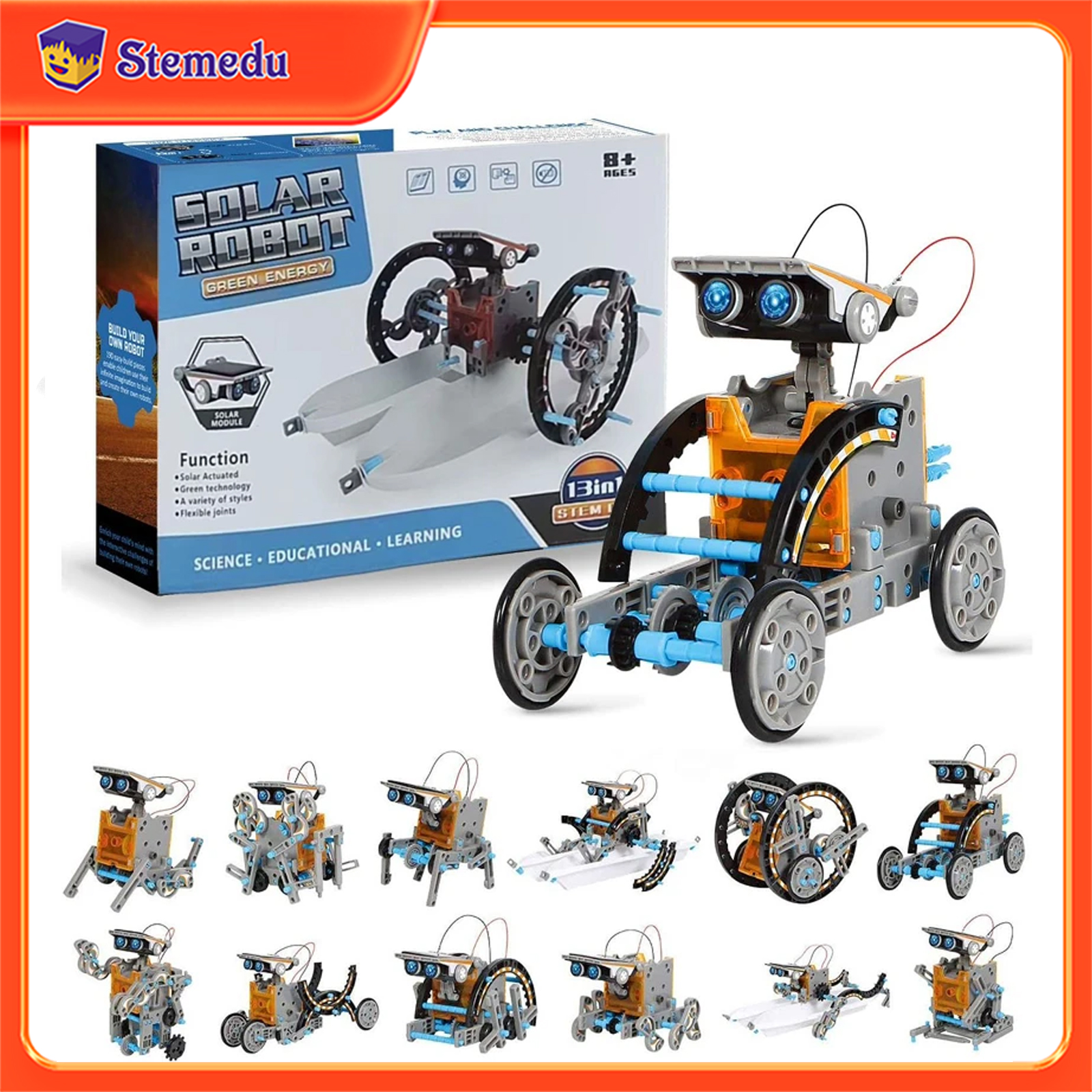 13 in 1 Solar Powered Robot Sc - Science Robot incelemesi ve fiyatı