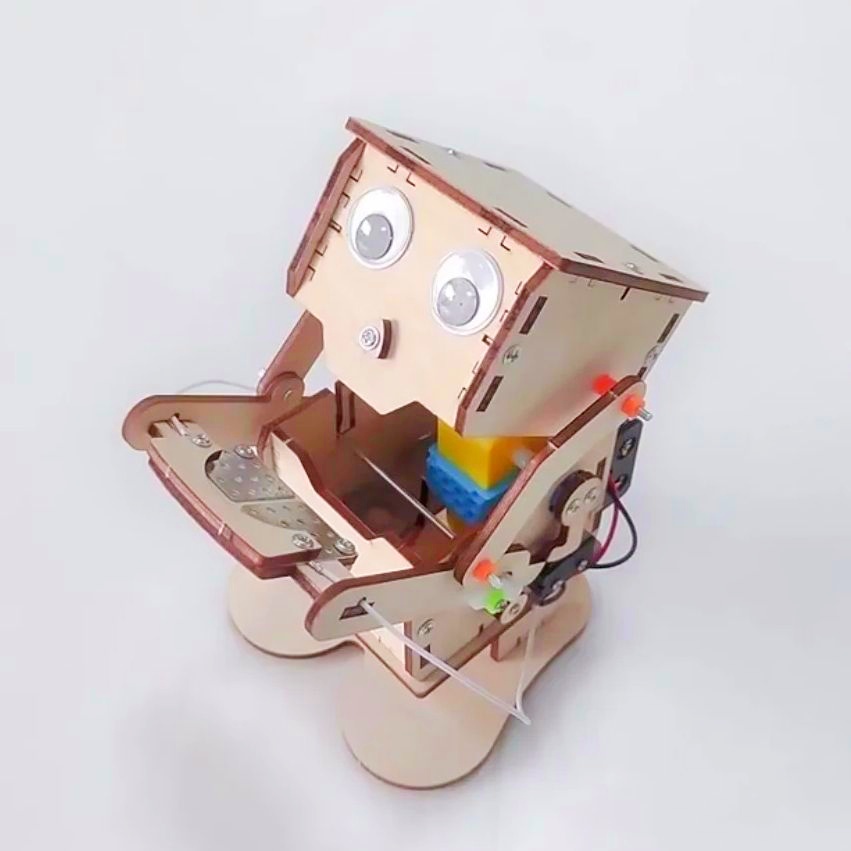 DIY Coin Eating Robot Wooden M - Science Project Robot incelemesi ve fiyatı