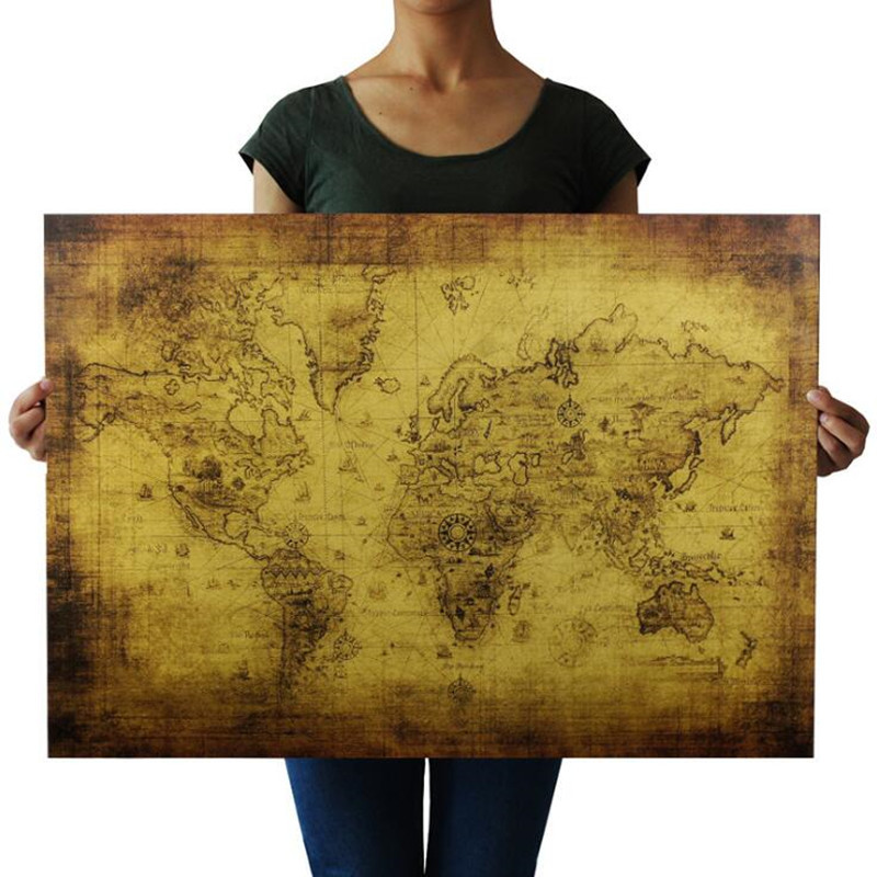 Large 72.5X51.5cm Vintage The  - Star Map Poster incelemesi ve fiyatı