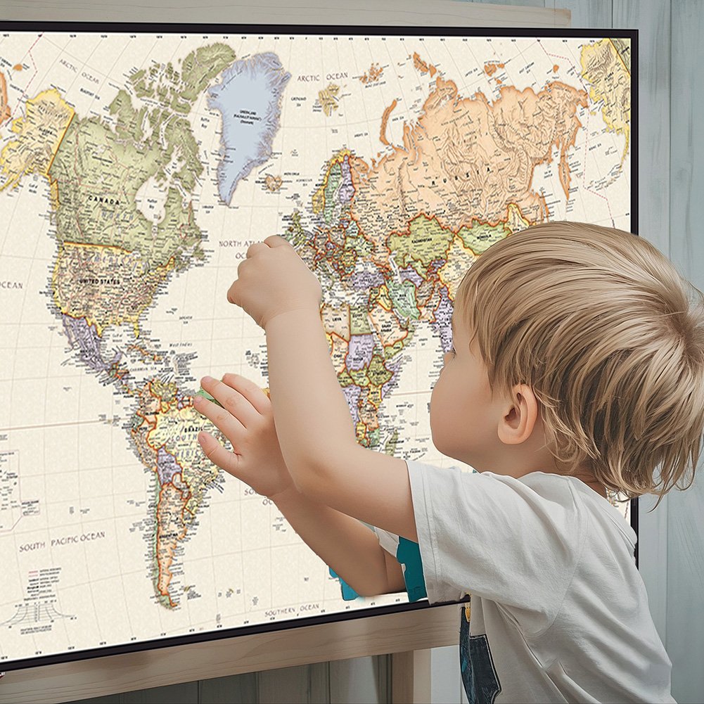 Vintage Hanging Poster World M - Star Map Poster incelemesi ve fiyatı