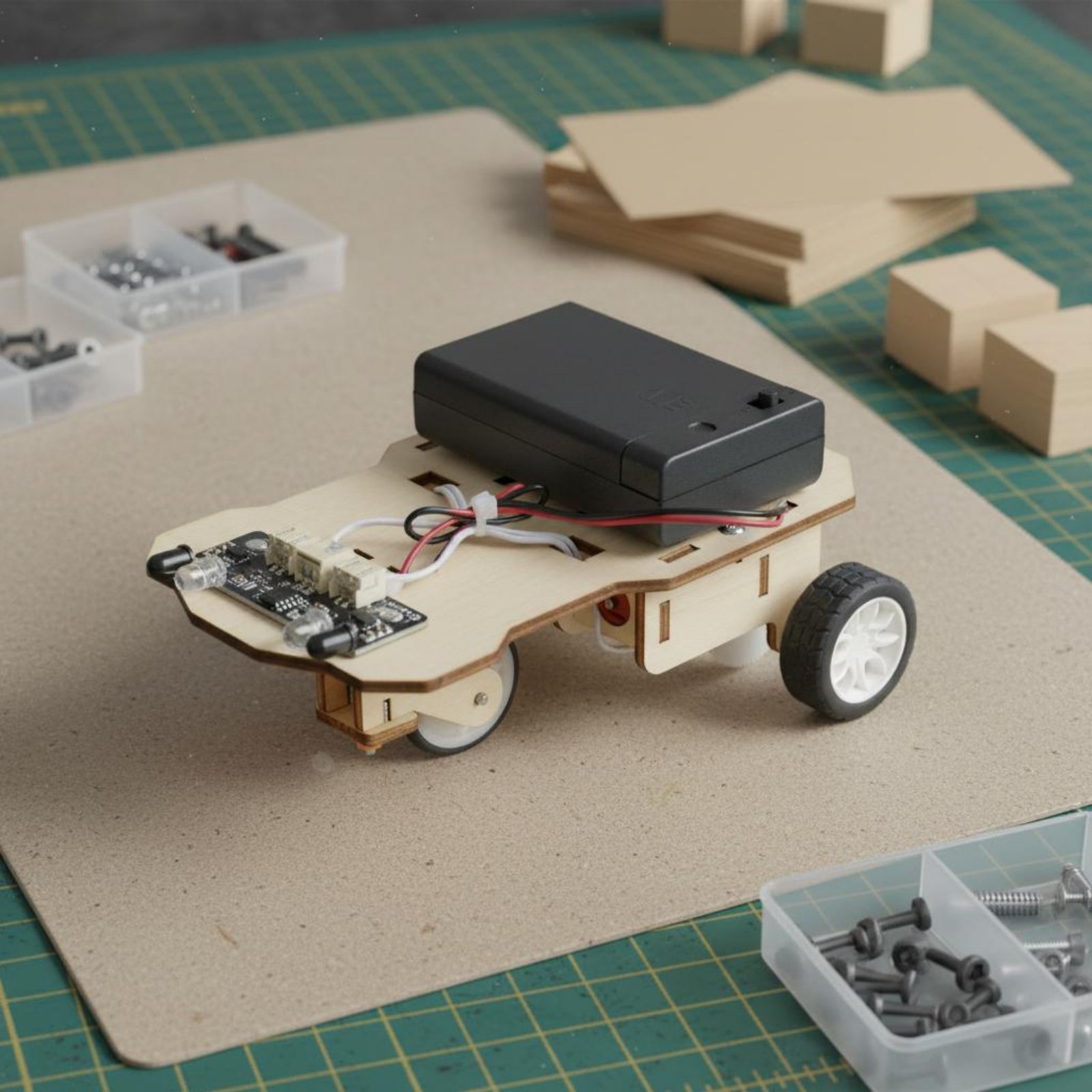Wooden Intelligent Vehicle Kit - Science Robot incelemesi ve fiyatı